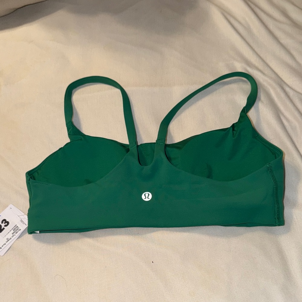 NWT Lululemon Wunder Train Strappy Racer Bra A/B Green size 10 - Picture 7 of 7
